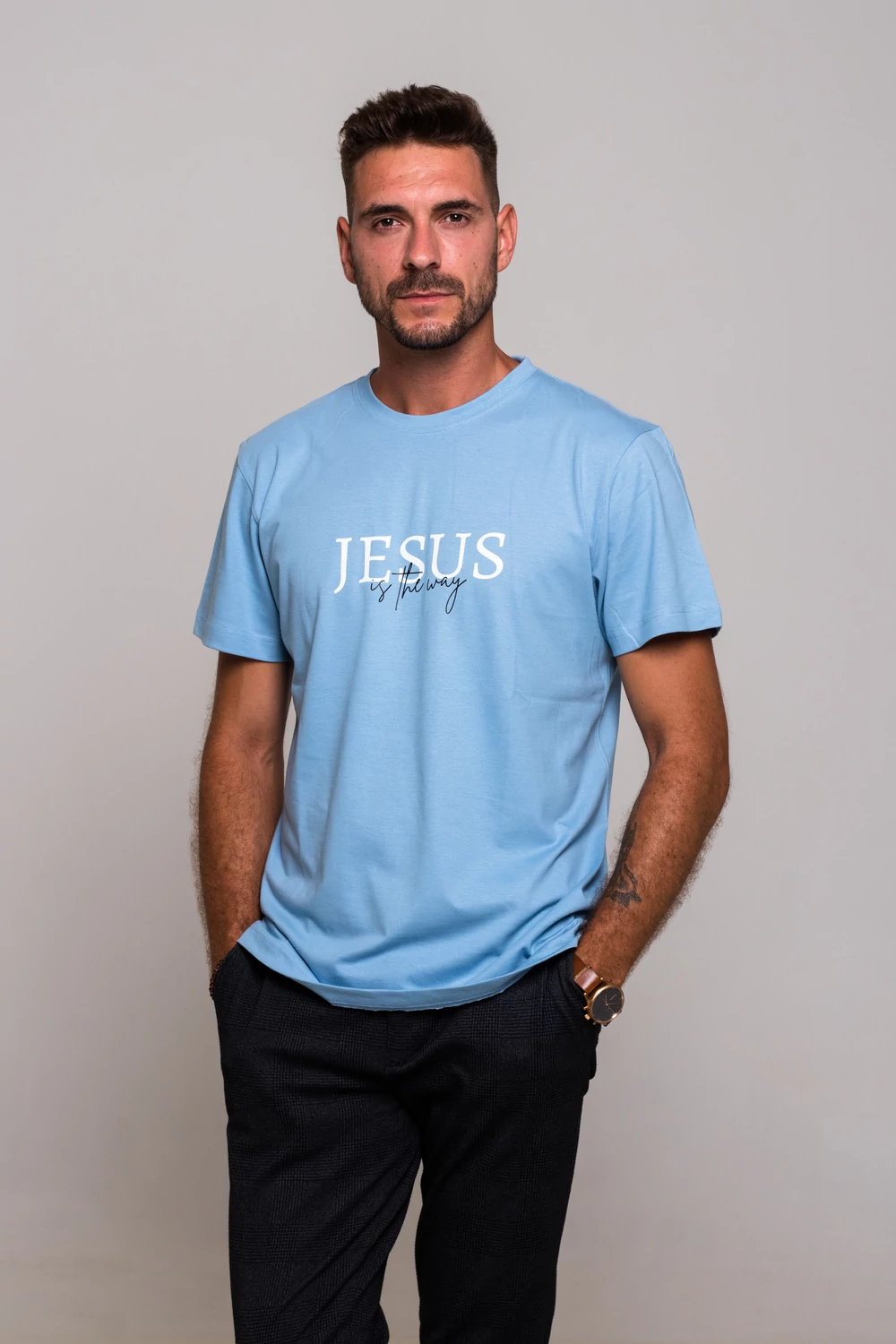 Jesus is the way keresztény póló