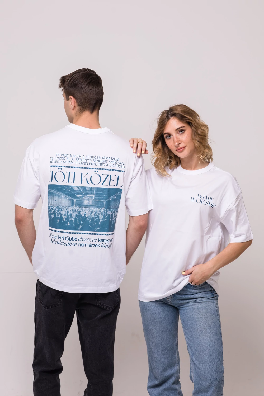 JÖJJ KÖZEL OVERSIZE póló - Agapé Worship merch