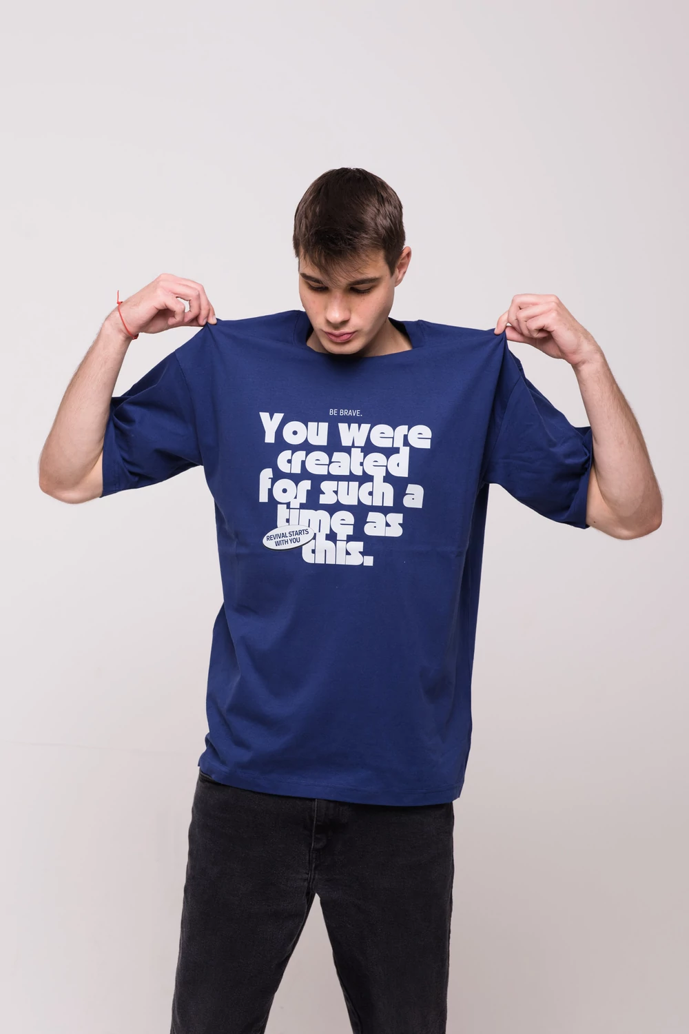 YOU WERE CREATED FOR SUCH A TIME AS THIS oversize póló