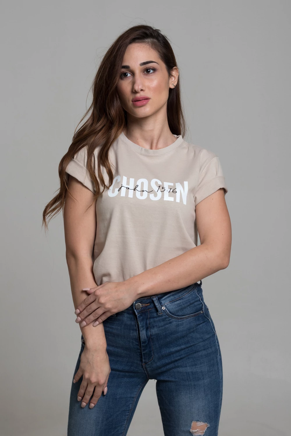 CHOSEN john 15:16 keresztény póló