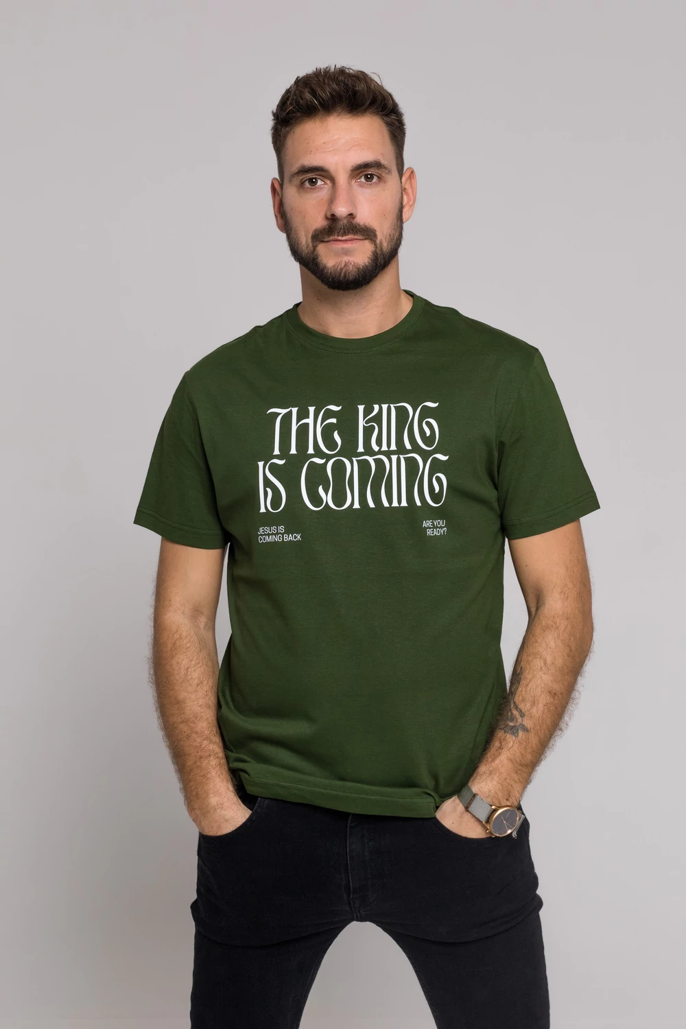 THE KING IS COMING póló