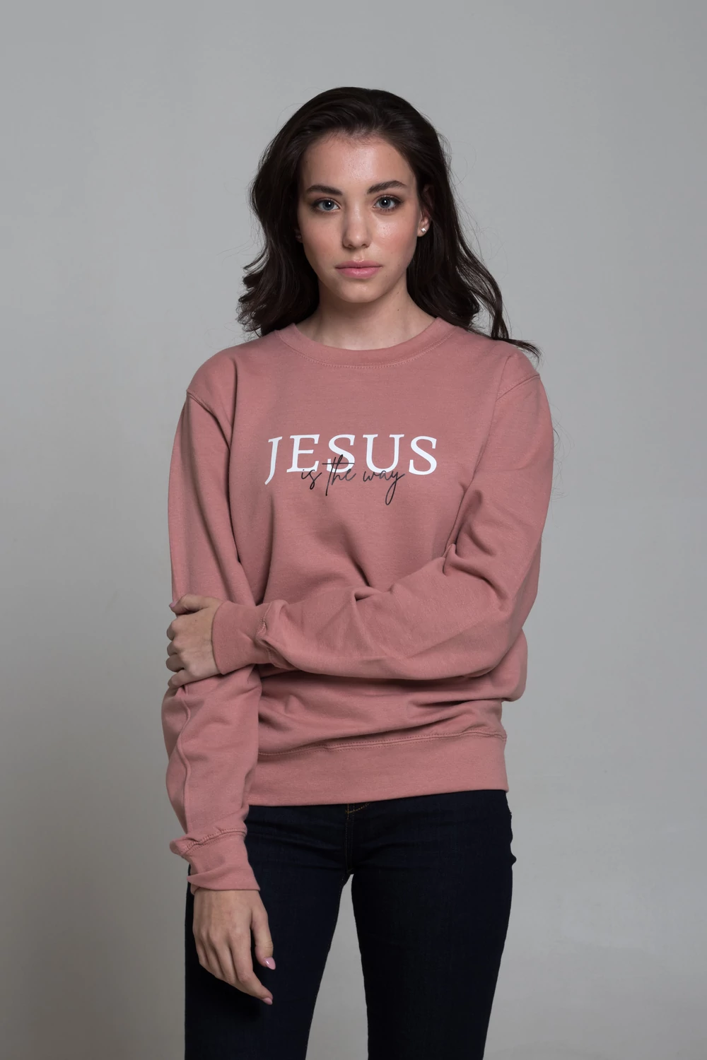 Jesus is the way női pulóver