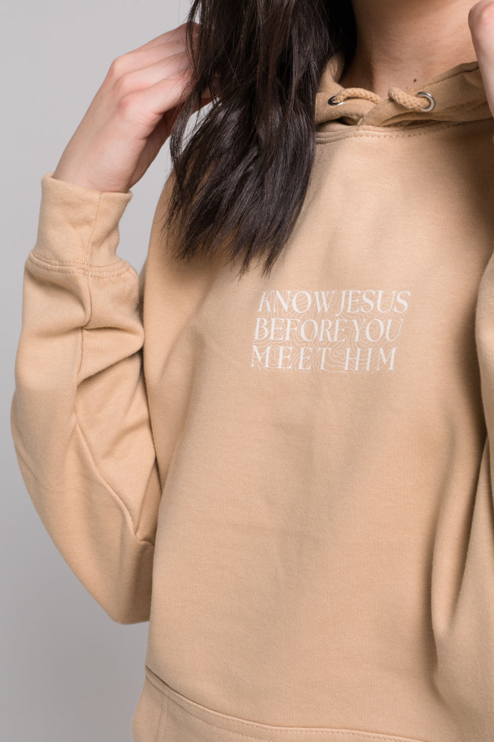 KNOW JESUS BEFORE YOU MEET HIM pulóver